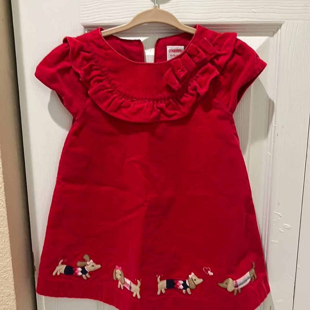 Beautiful red velvet dress